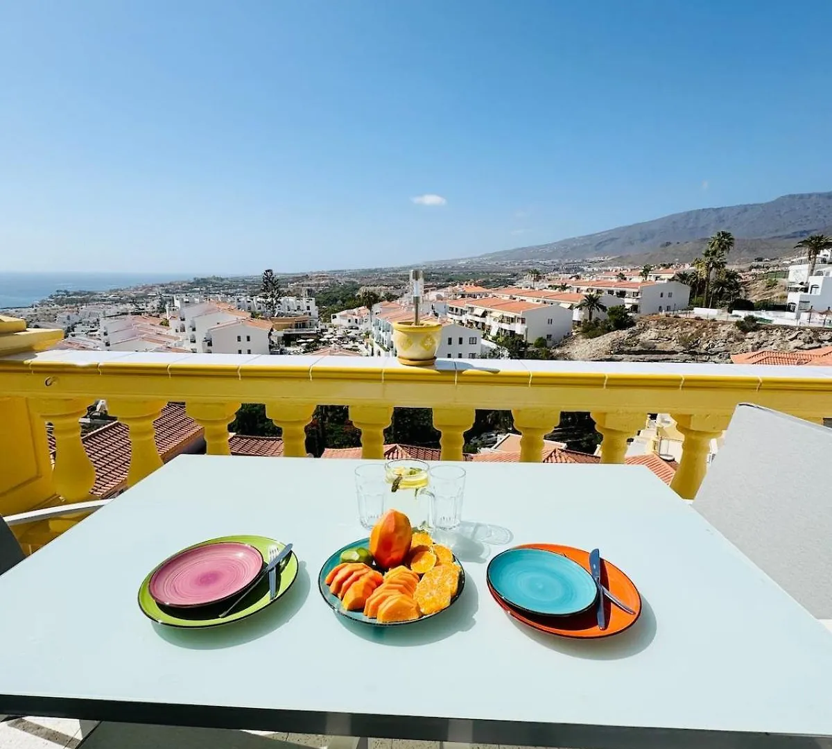 Tenerife Lovely Apartment With Ocean Mountain View Costa Adeje  Spain